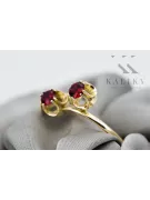 Кольцо Рубин 14-кв Желтое золото Винтаж стиль vrc266y